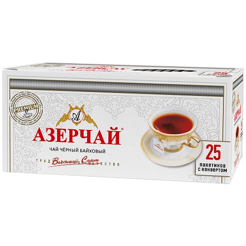 Азерчай чай черный Premium collection, 25 пакетиков
